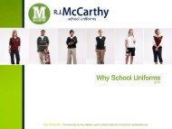 Why Uniforms - RJ McCarthy