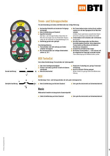 Trenn- und Schruppscheibe BSX TurboCut BSX Basic