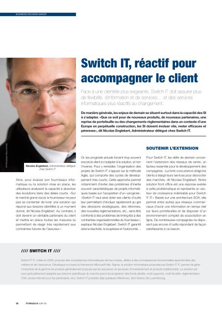 L'IT, partenaire du Business - ITnation