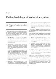 Pathophysiology of endocrine system