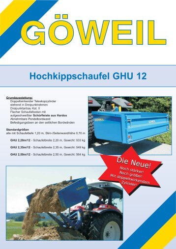 Hochkippschaufel GHU 12 - EZ AGRAR