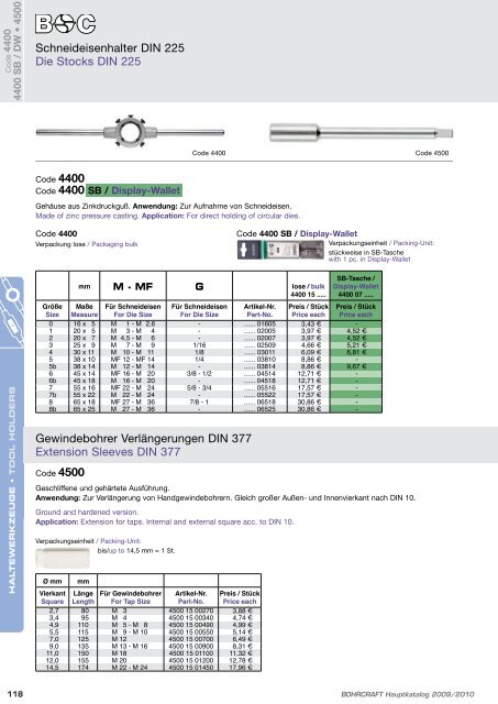 Bohrcraft Katalog - Gama - profesionalni alati