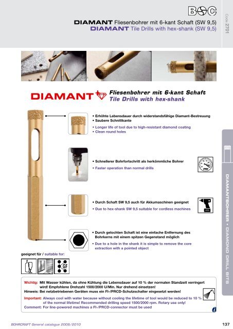 Bohrcraft Katalog - Gama - profesionalni alati