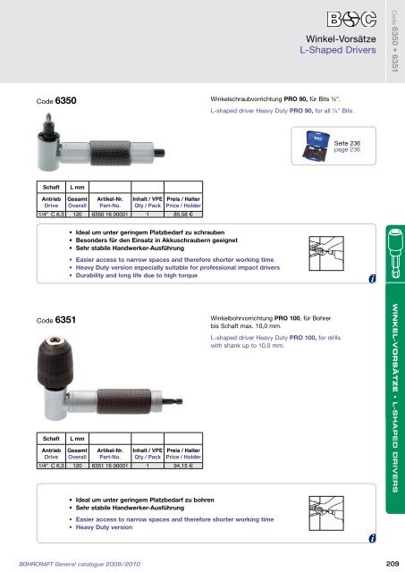 Bohrcraft Katalog - Gama - profesionalni alati