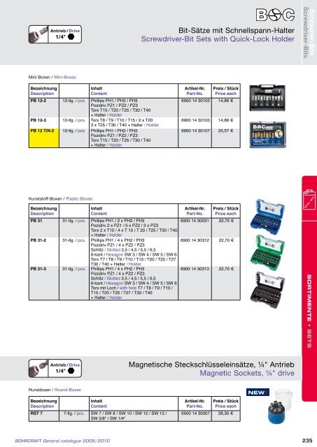 Bohrcraft Katalog - Gama - profesionalni alati