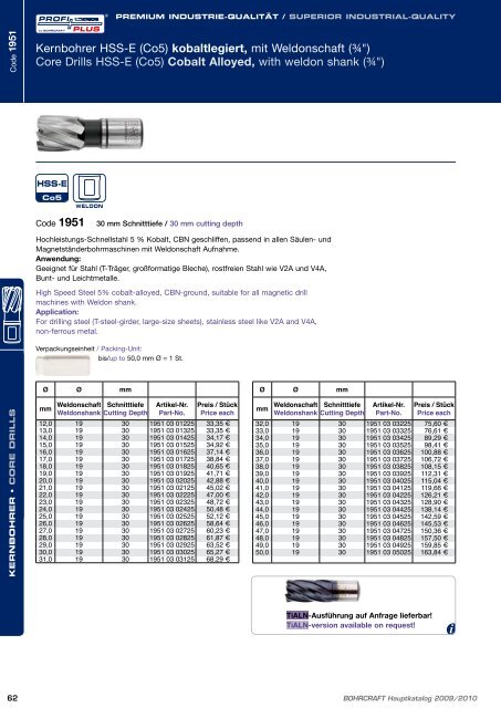 Bohrcraft Katalog - Gama - profesionalni alati