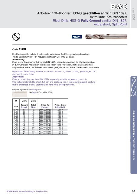 Bohrcraft Katalog - Gama - profesionalni alati