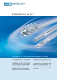 Cutters for foot surgery - Komet Medical