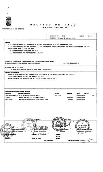 DECRETO - Municipalidad de Freire