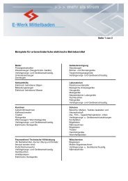 Beispiele für ortsveränderliche elektrische ... - E-Werk Mittelbaden AG