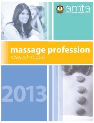 Massage Profession Research Report - SpaFinder