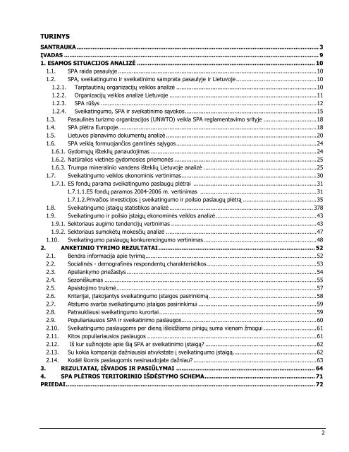 MOKSLINIO TYRIMO DARBAS âSVEIKATINGUMO ... - Åªkio ministerija