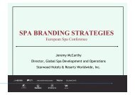 SPA BRANDING STRATEGIES