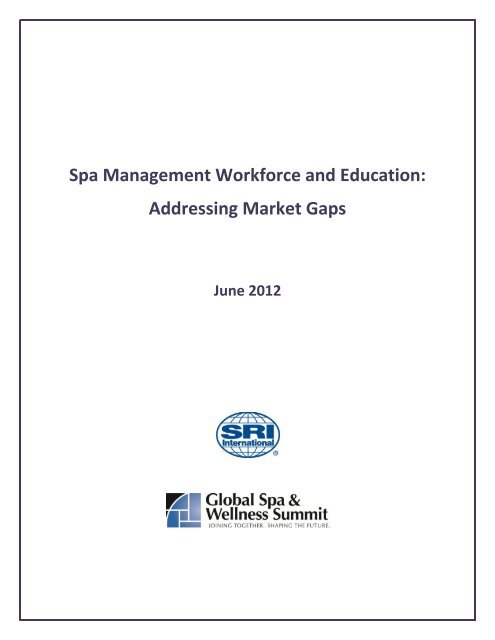 spa management Workforce & education - Association quÃ©bÃ©coise ...