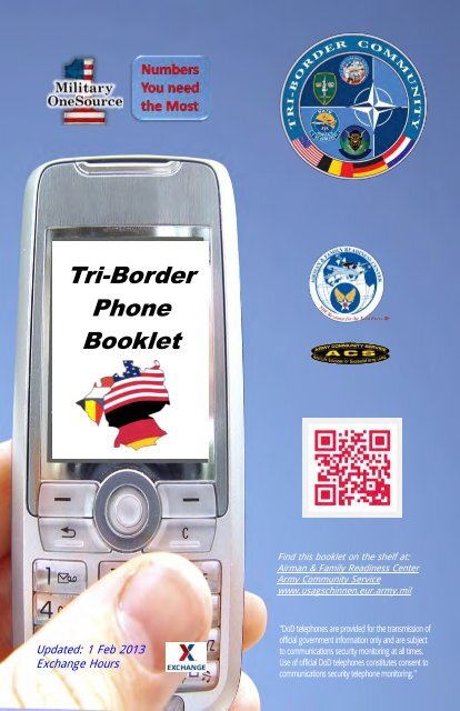 Tri Border Telephone Book Spangdahlem Air Base