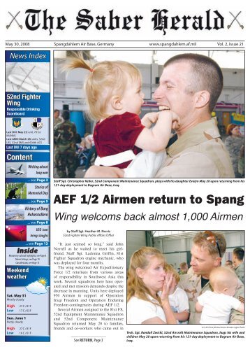 AEF 1/2 Airmen return to Spang - Spangdahlem Air Base