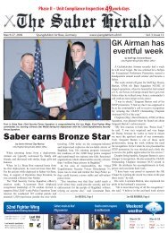 Saber earns Bronze Star - Spangdahlem Air Base