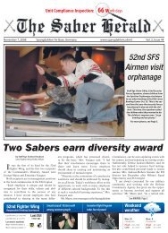 Two Sabers earn diversity award - Spangdahlem Air Base