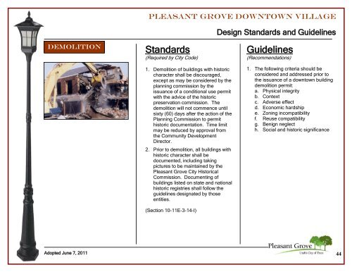 Downtown Design Guidelines - Pleasant Grove City