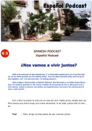 65 : Â¿Nos vamos a vivir juntos - EspaÃ±ol Podcast / Spanishpodcast