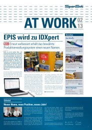 EPIS wird zu IDXpert - SpanSet GmbH & Co. KG