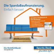 Broschüre SpardaBaufinanzierung - Sparda-Bank Hannover