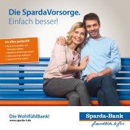 Broschüre SpardaVorsorge - Sparda-Bank Hannover