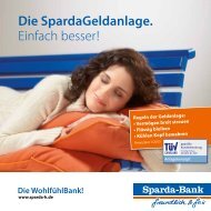 Broschüre SpardaGeldanlage - Sparda-Bank Hannover