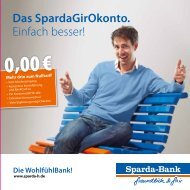 Broschüre SpardaGirOkonto - Sparda-Bank Hannover