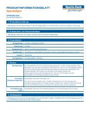 Produktinformationsblatt SpardaSpar - Sparda-Bank West eG