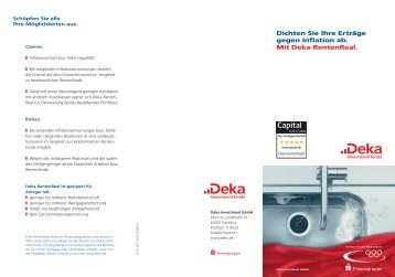 Deka-RentenReal, Produktprospekt 1208
