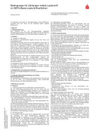 Bedingungen f r Zahlungen mittels Lastschrift im SEPA-Basis ...