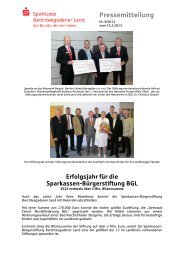 9 - Jahresrückblick 2012 Stiftung - Sparkasse Berchtesgadener Land