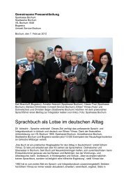 PM Sprach- und Integrationsbuch - Sparkasse Bochum