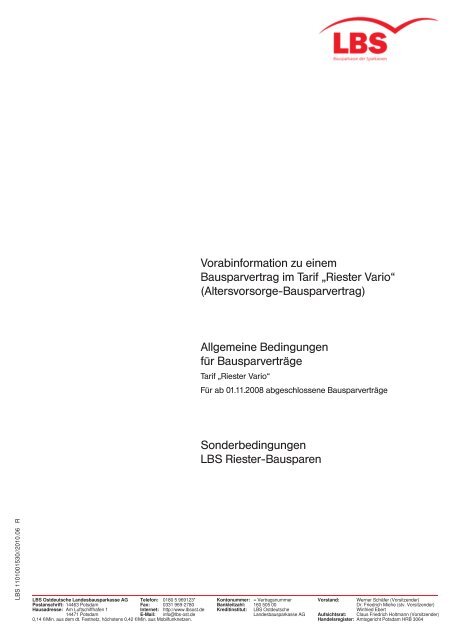 Tarif Riester Vario Sparkasse Chemnitz