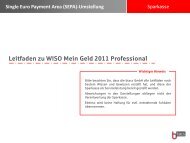 Leitfaden zu WISO Mein Geld 2011 Professional - Wartburg ...