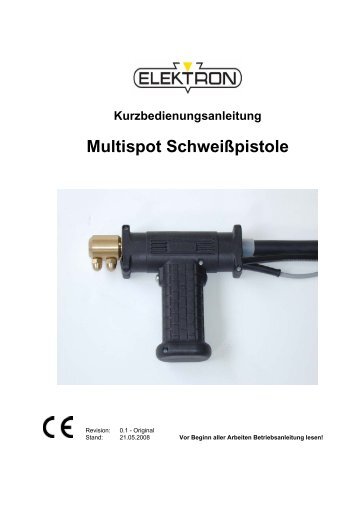 Kurzbedienungsanleitung Multispot ... - ELEKTRON Bremen