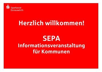SEPA: Übergang auf die neuen Verfahren - Sparkasse Donauwörth