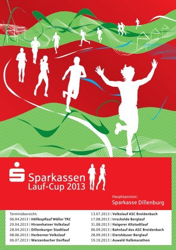 Ausschreibung des Sparkassen-Cup 2013 - Sparkasse Dillenburg