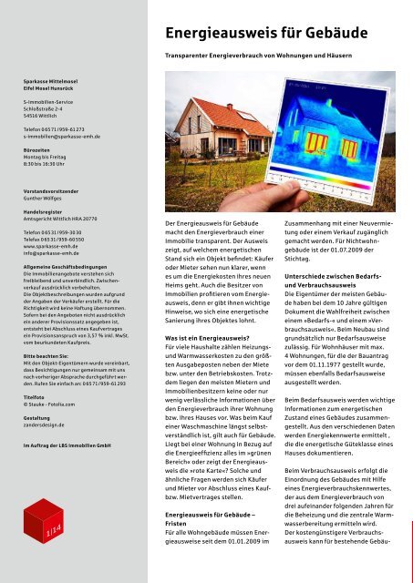Immobilien-Magazin - Sparkasse Mittelmosel