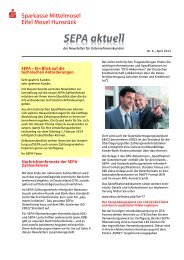 SEPA - Newsletter - Sparkasse Mittelmosel