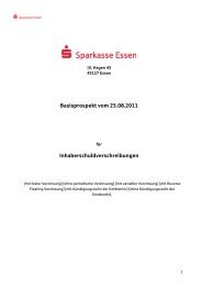 Inhaberschuldverschreibungen - Sparkasse Essen