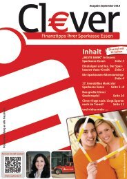 Cl€ver - Ausgabe September 2010 - Sparkasse Essen