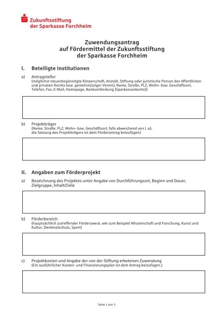 Antragsformular Ã¶ffnen und speichern - Sparkasse Forchheim