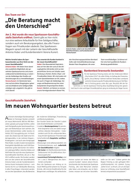 Magazin 2/2013 - Sparkasse Freising