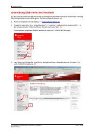 Anmeldung Elektronisches Postfach - Sparkasse Fürth