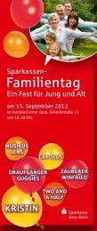 Familientag - Sparkasse Gera-Greiz