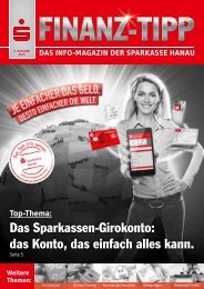 S-Finanz-Tipp Juni 2013 - Sparkasse Hanau