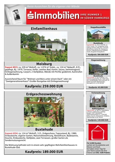 Immobilienzeitung Buxtehude Oktober - Sparkasse Harburg ...