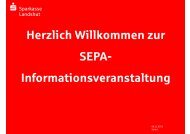 SEPA-Präsen-tation für Vereins-kunden (PDF) - Sparkasse Landshut